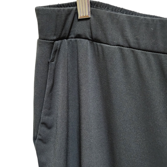Susan Graver Pants Women Sz 2XP Gray Liquid Knit Stretch Waist Wide Leg Pull On - Picture 4 of 9